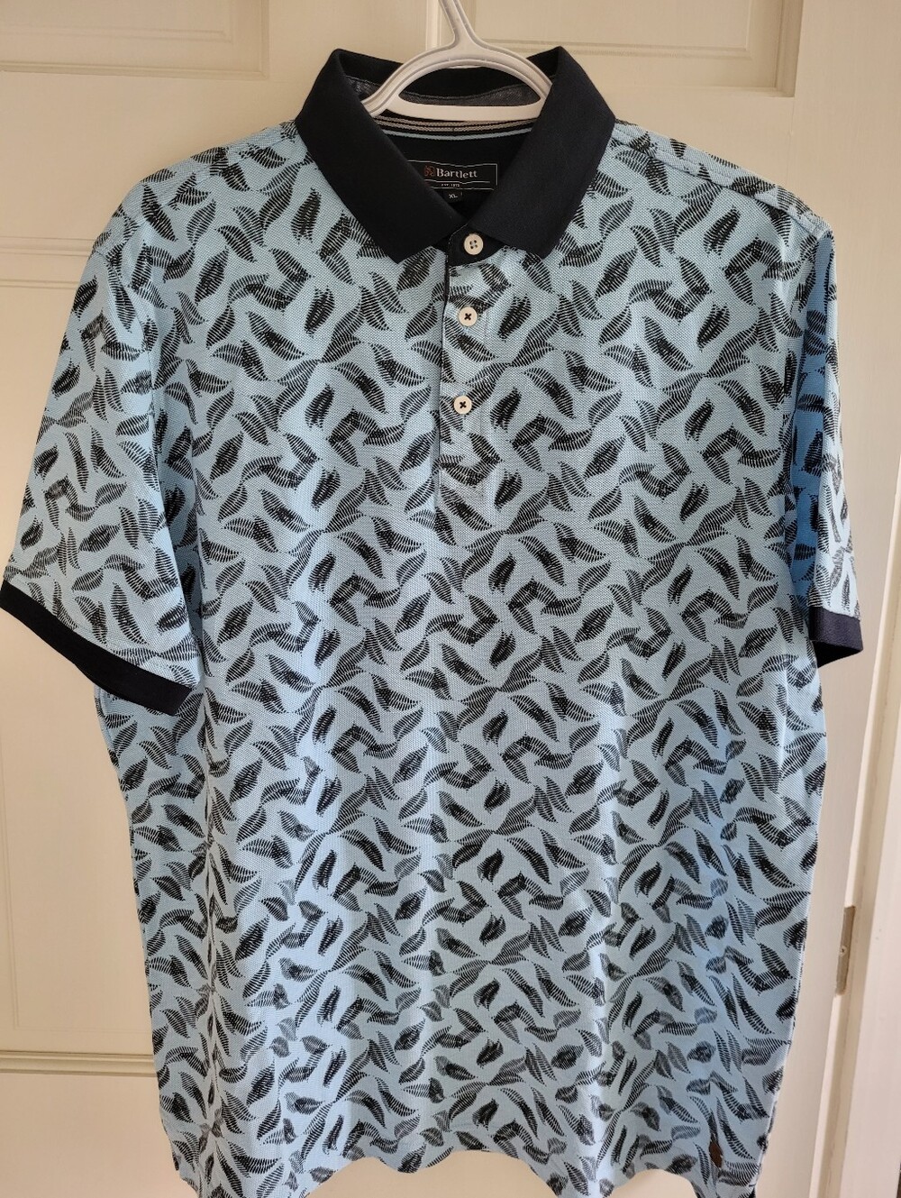 BARTLETT Light Blue Printed Polo Shirt